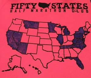 My 50 State Half Marathon Club shirt 