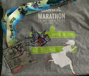 The Half Marathon medal and shirt