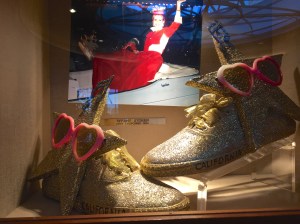 Shoes worn by Miss California 1995 in the Miss America Parade