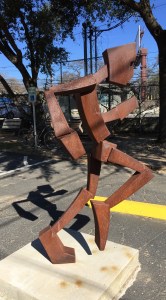 Running Man outside Rogue Running