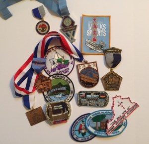 A few of my Volksmarch medals